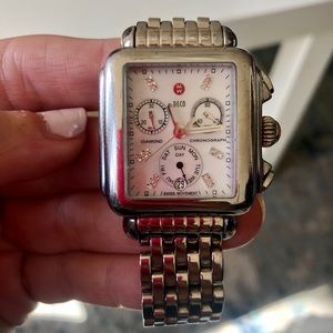Michele Deco Diamond Dial Watch